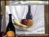 Robert Garden uses a colorful subject to demonstrate oil painting techniques that will teach students how to paint a still life in one class period.